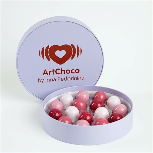 Цветочная коллекция 16 шт в круглой коробке 10095