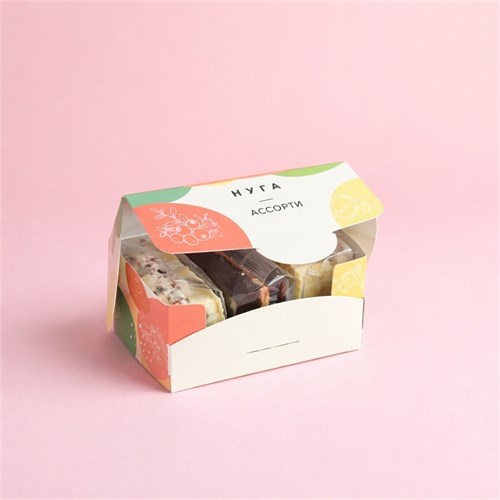 Нуга ассорти молочный шоколад ручной работы ArtChoco